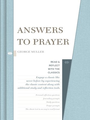 cover image of Answers to Prayer
